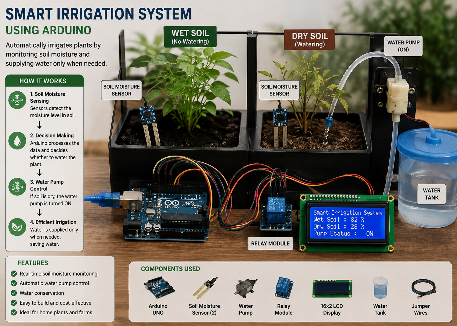 Smart Irrigation System Robotics Project